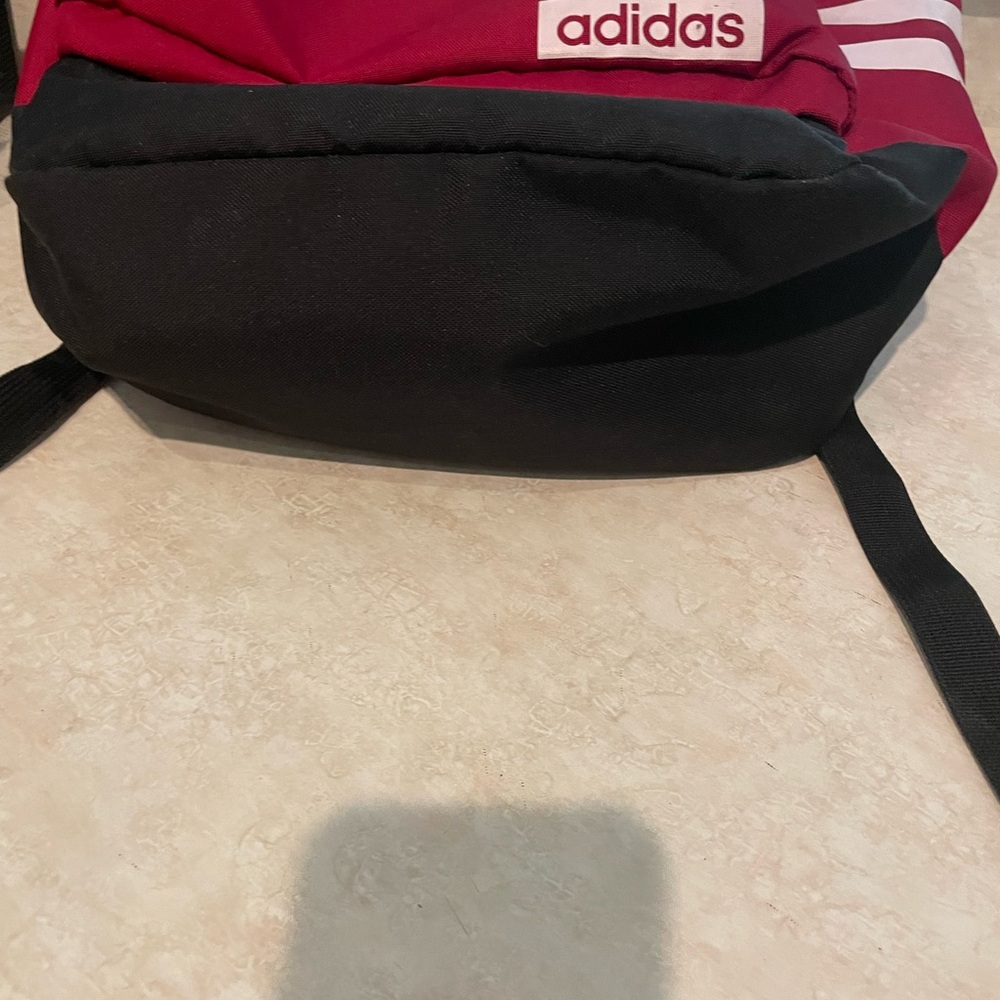 Red adidas backpack